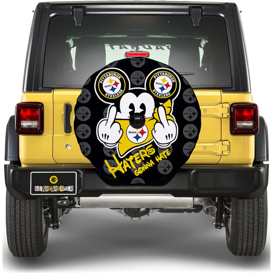 Pittsburgh Steelers Spare Tire Covers With Camera Hole Custom Car Accessories - Gearcarcover - 2