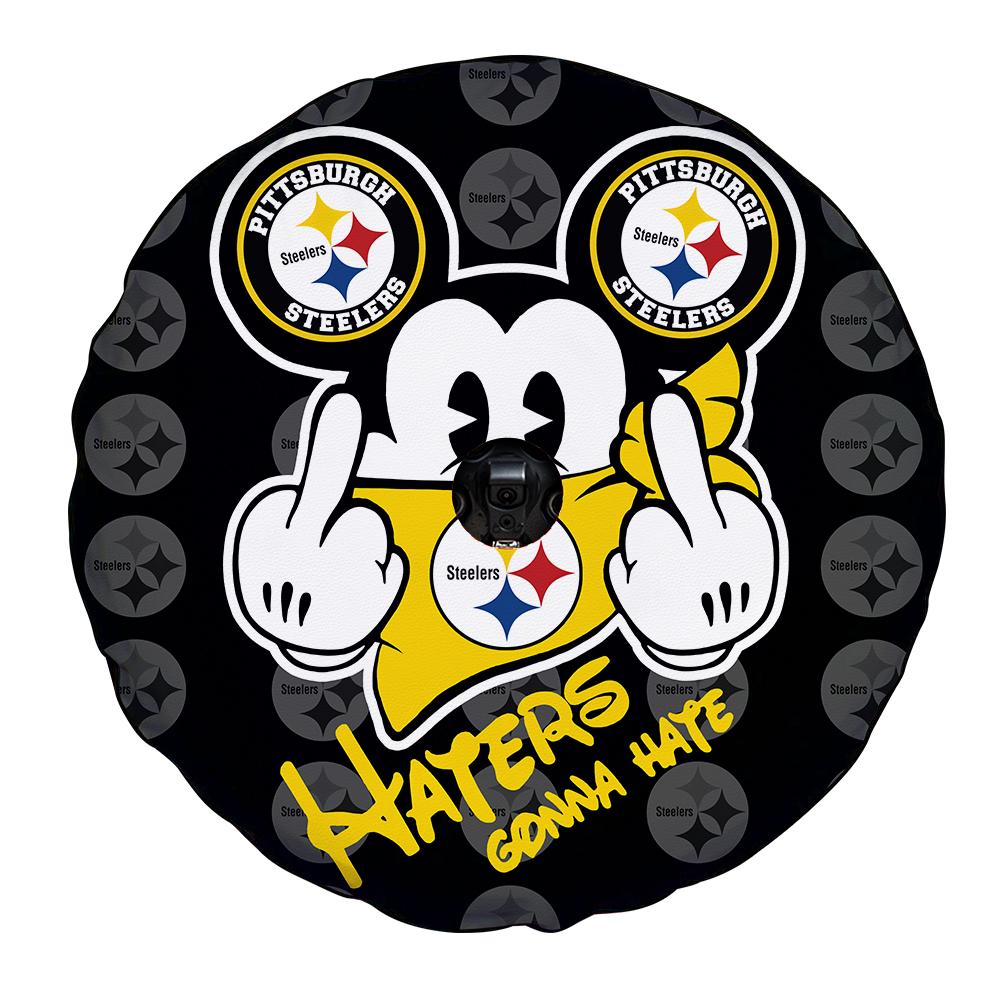 Pittsburgh Steelers Spare Tire Covers With Camera Hole Custom Car Accessories - Gearcarcover - 4