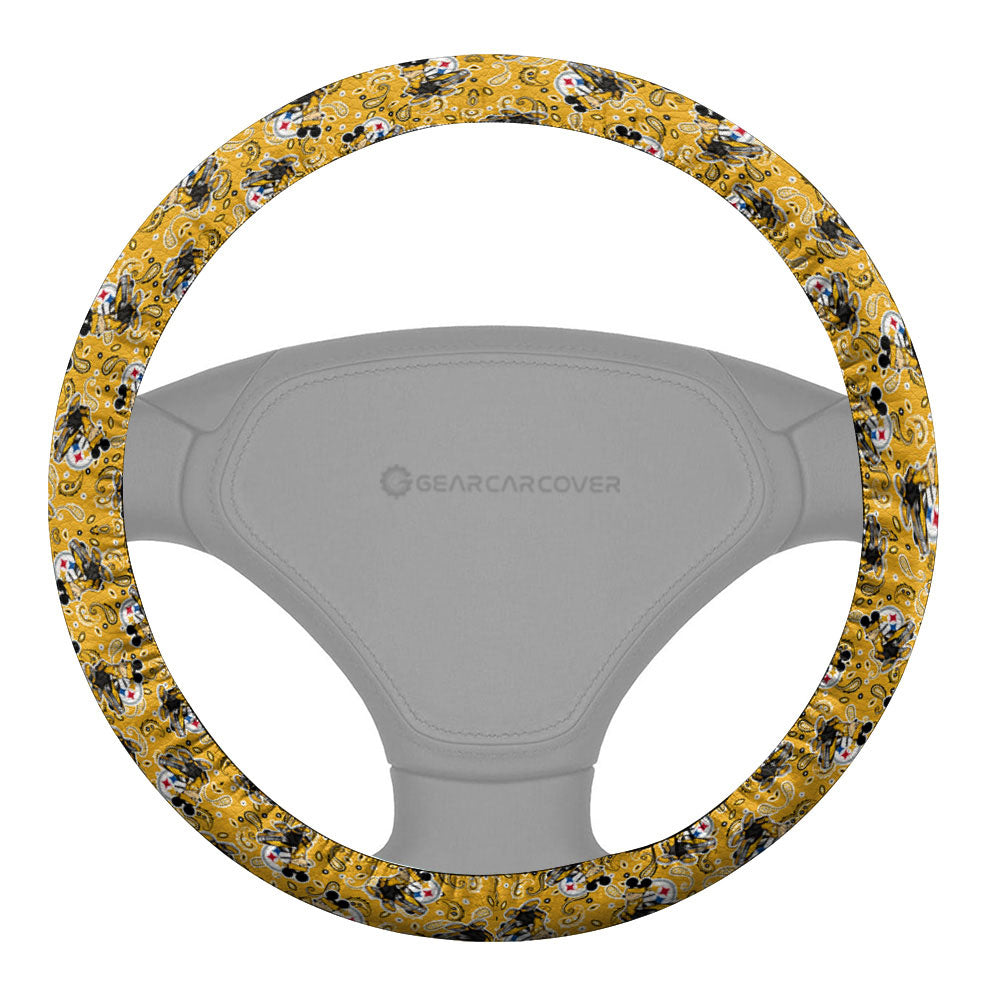Pittsburgh Steelers Steering Wheel Cover Cartoon Theme Collection - Gearcarcover - 2