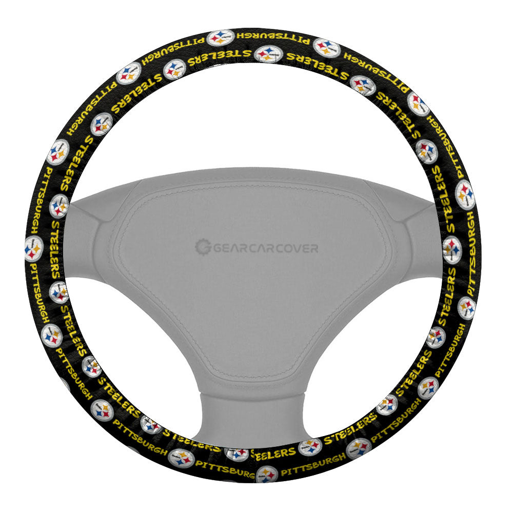 Pittsburgh Steelers Steering Wheel Cover Sporty Team Collection - Gearcarcover - 2
