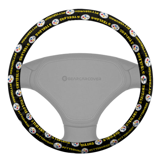 Pittsburgh Steelers Steering Wheel Cover Sporty Team Collection - Gearcarcover - 2