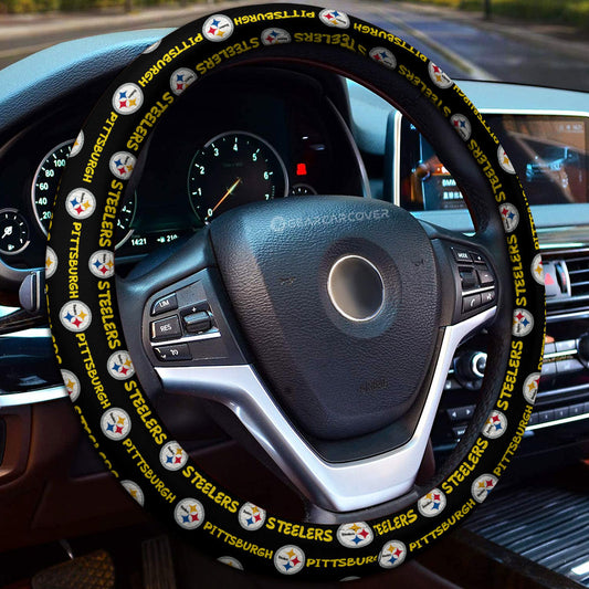 Pittsburgh Steelers Steering Wheel Cover Sporty Team Collection - Gearcarcover - 1