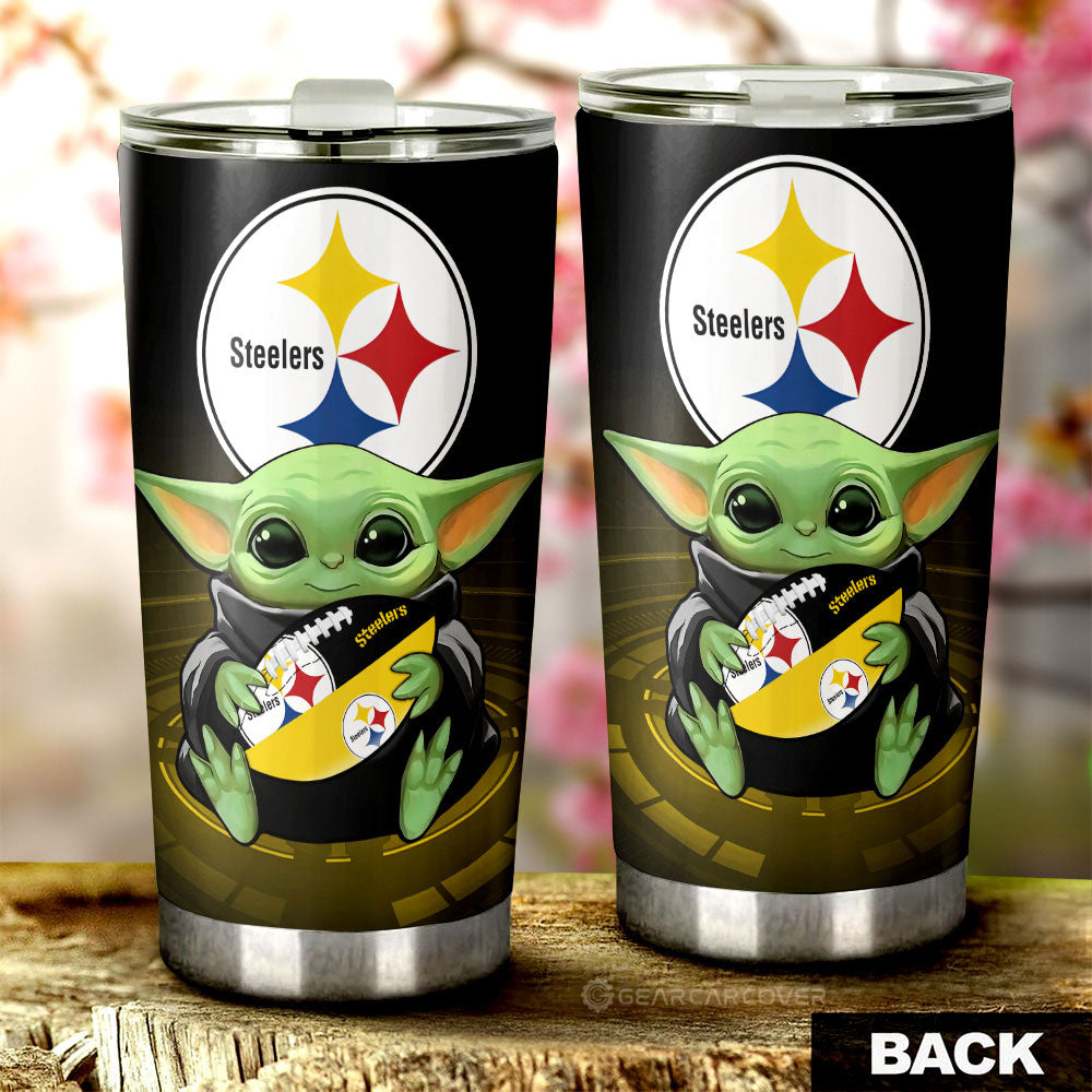 Pittsburgh Steelers Tumbler Cup Custom Car Accessories For Fan - Gearcarcover - 2