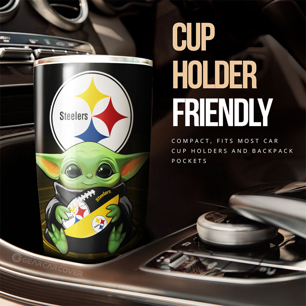 Pittsburgh Steelers Tumbler Cup Custom Car Accessories For Fan - Gearcarcover - 3