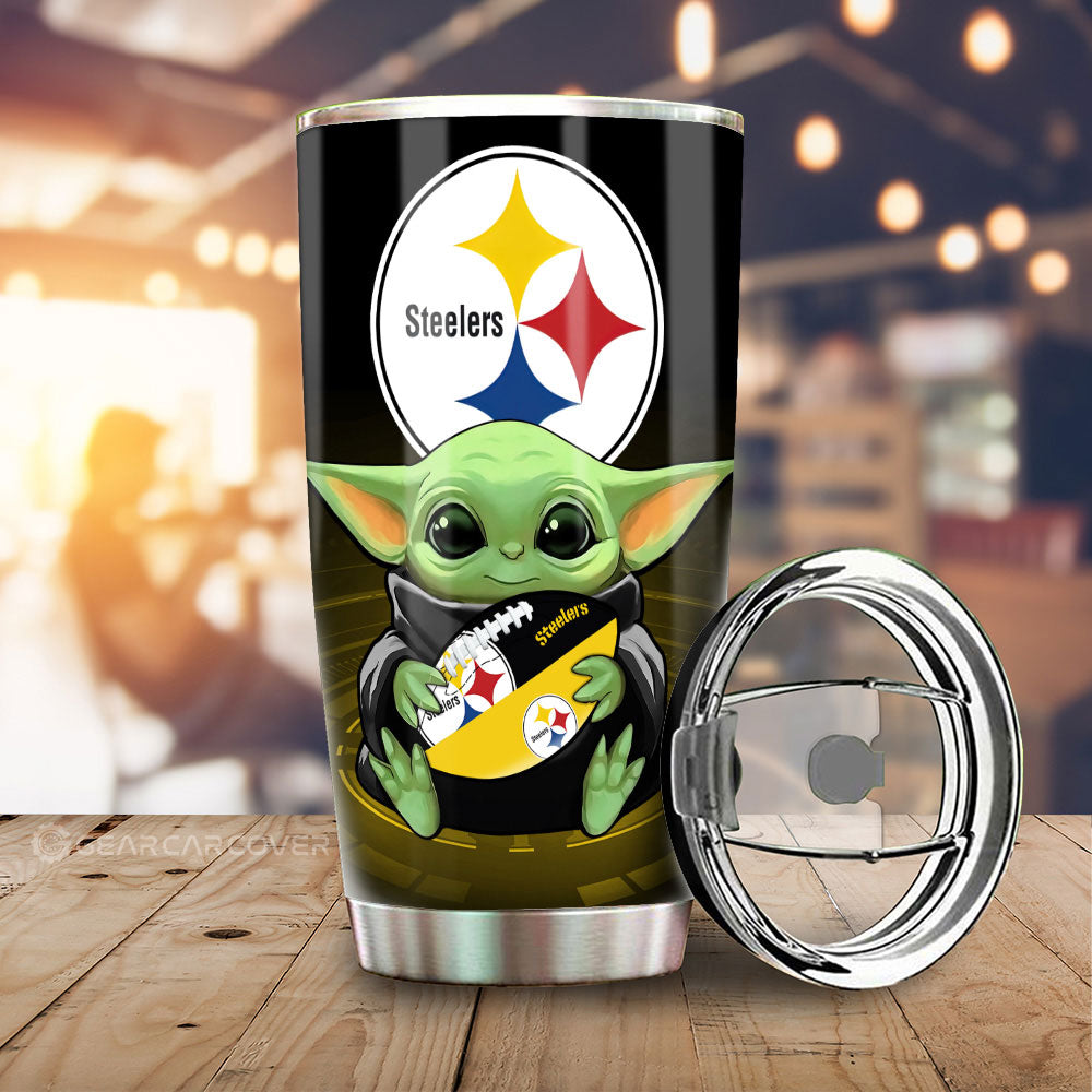 Pittsburgh Steelers Tumbler Cup Custom Car Accessories For Fan - Gearcarcover - 1