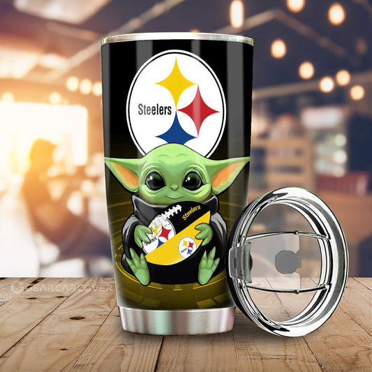 Pittsburgh Steelers Tumbler Cup Custom Car Accessories For Fan - Gearcarcover - 1