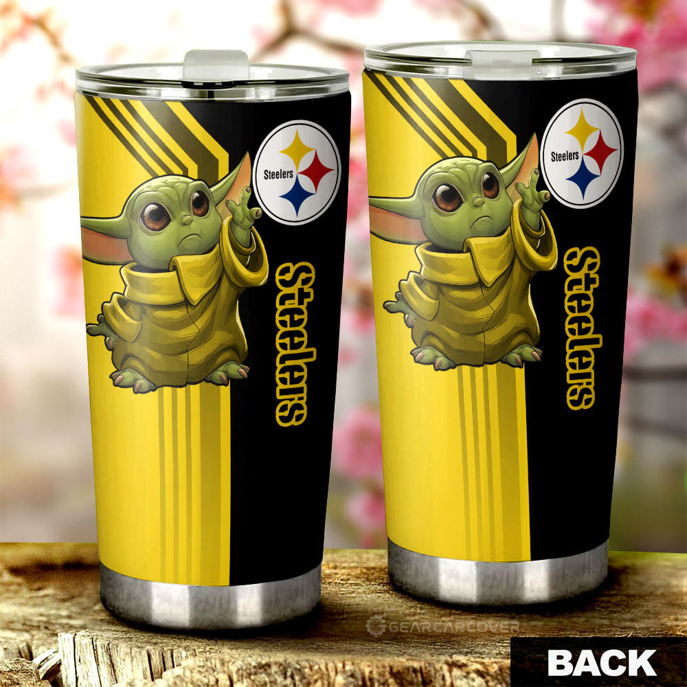 Pittsburgh Steelers Tumbler Cup Custom Car Accessories - Gearcarcover - 2