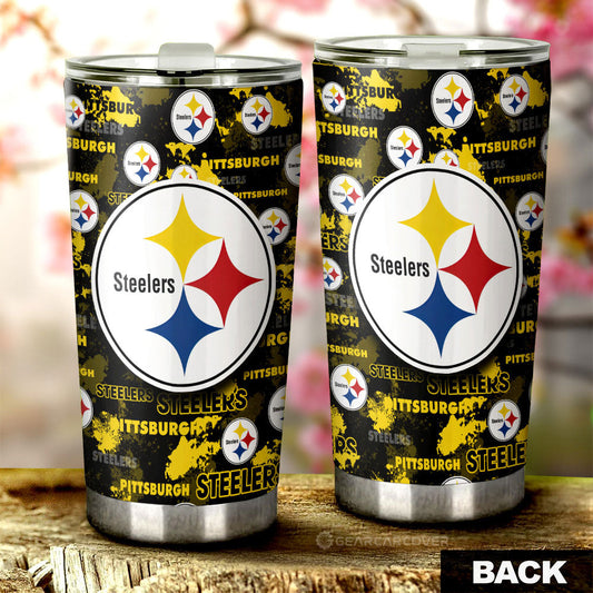Pittsburgh Steelers Tumbler Cup Custom Car Accessories - Gearcarcover - 2