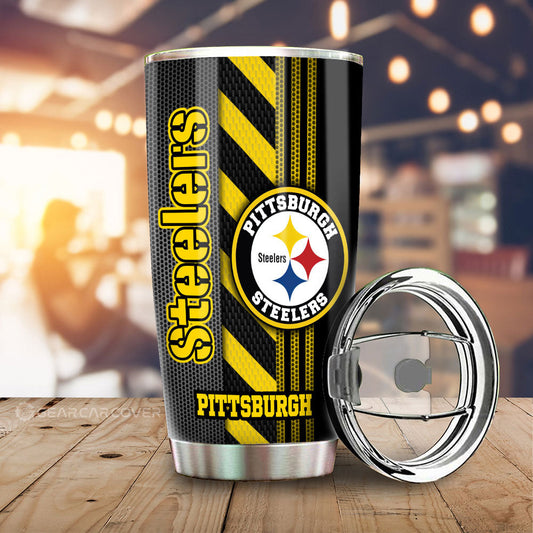 Pittsburgh Steelers Tumbler Cup Custom Car Accessories - Gearcarcover - 2
