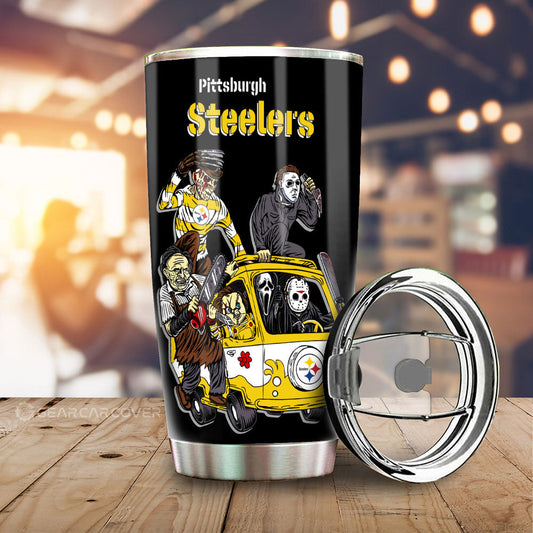 Pittsburgh Steelers Tumbler Cup Custom Car Accessories - Gearcarcover - 1