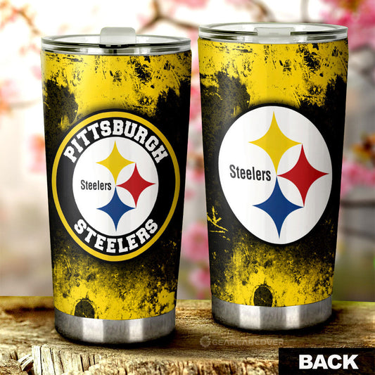 Pittsburgh Steelers Tumbler Cup Custom Car Accessories - Gearcarcover - 1