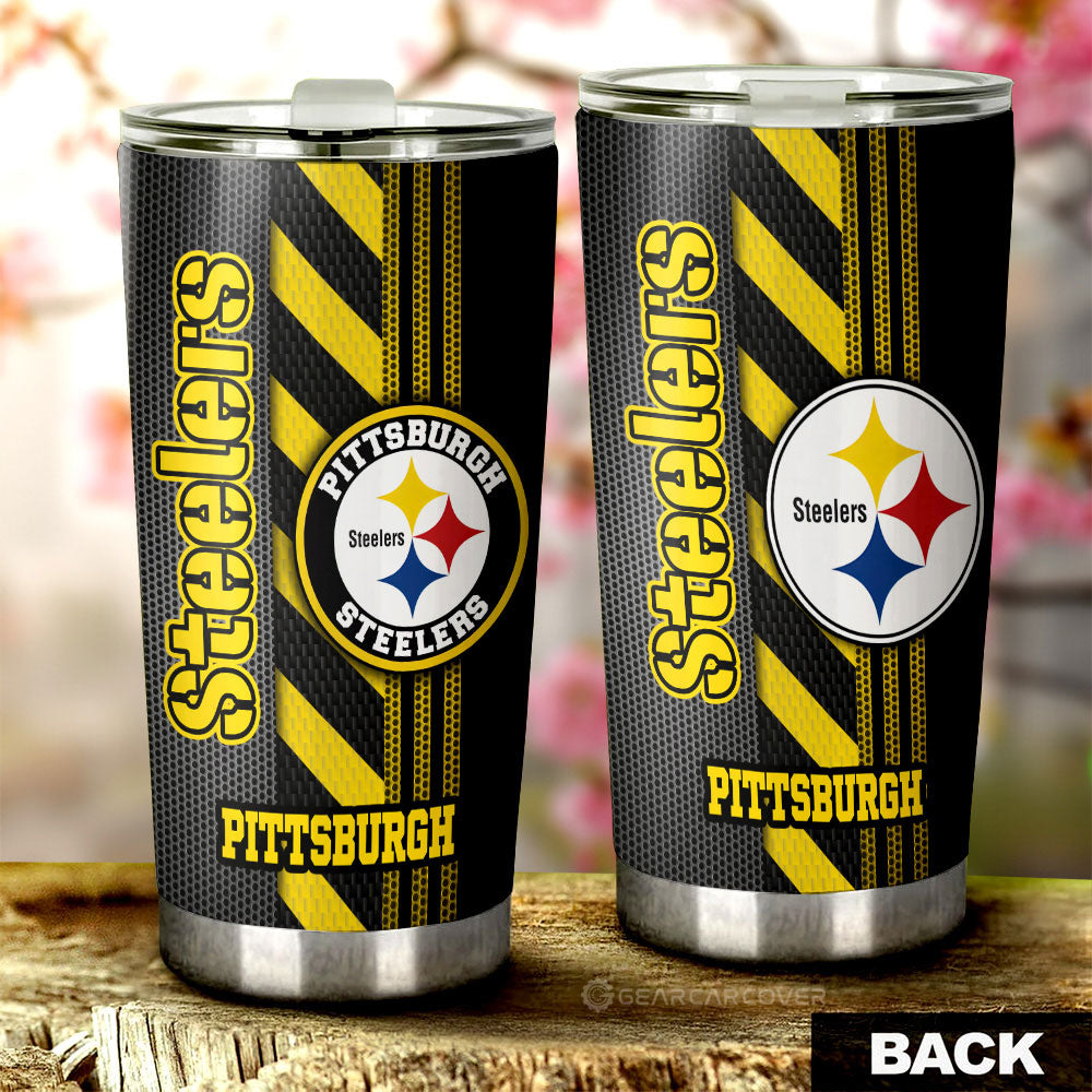 Pittsburgh Steelers Tumbler Cup Custom Car Accessories - Gearcarcover - 1