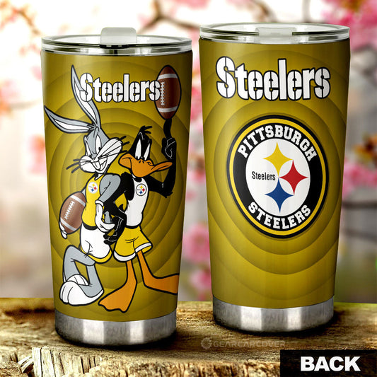 Pittsburgh Steelers Tumbler Cup Custom Car Accessories - Gearcarcover - 1