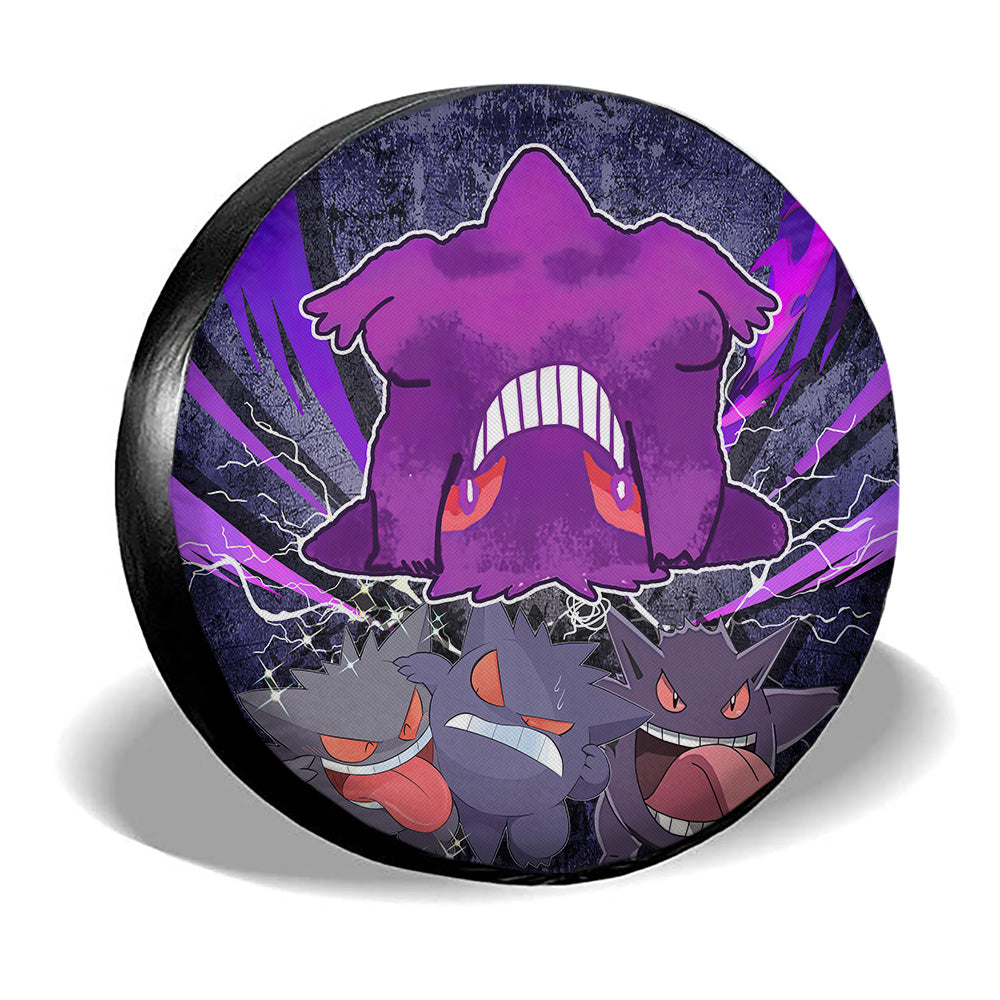 Playful Gengar Spare Tire Cover Custom Anime - Gearcarcover - 3