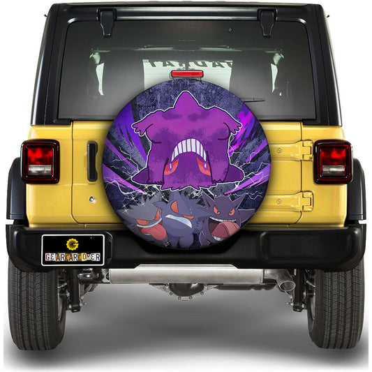 Playful Gengar Spare Tire Cover Custom - Gearcarcover - 1