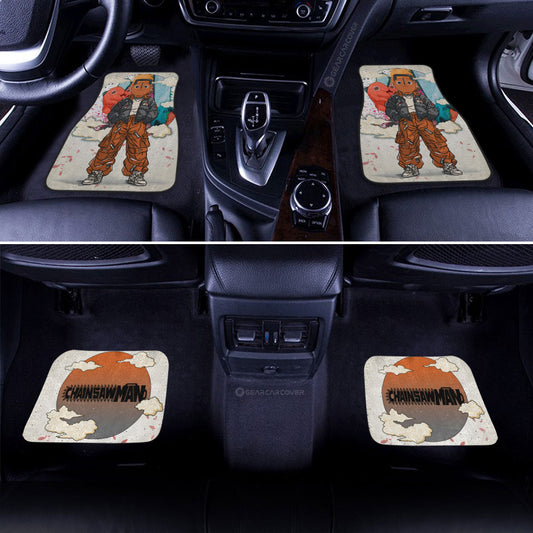 Pochita Car Floor Mats Anime Collection - Gearcarcover - 2