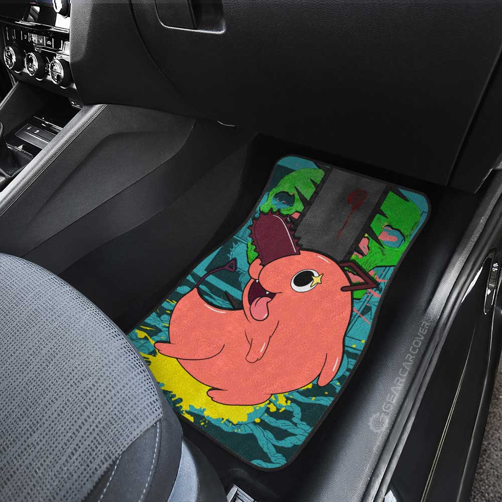 Pochita Car Floor Mats Custom Car Accessories - Gearcarcover - 4