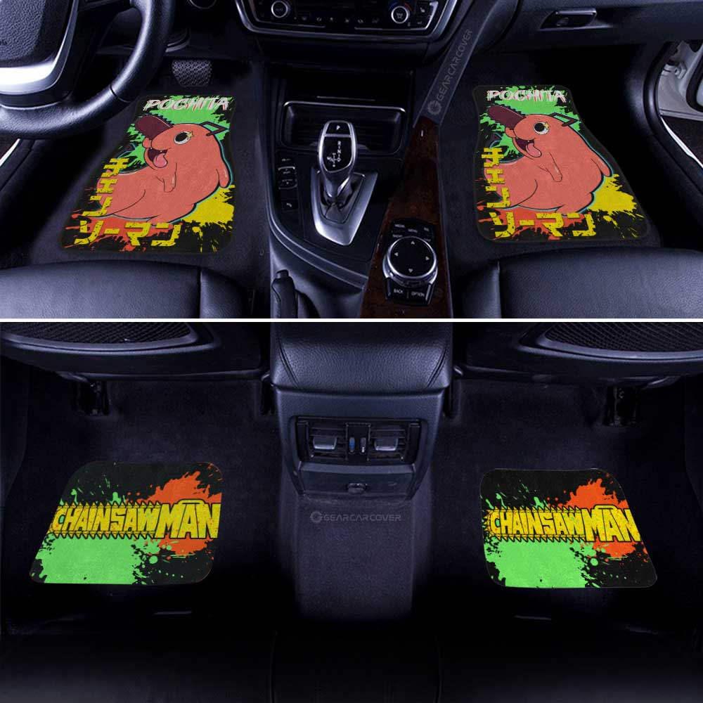 Pochita Car Floor Mats Custom Car Accessories - Gearcarcover - 3