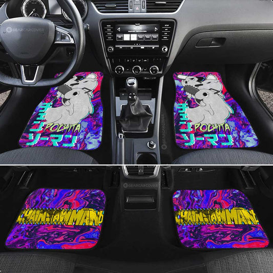 Pochita Car Floor Mats Custom - Gearcarcover - 2