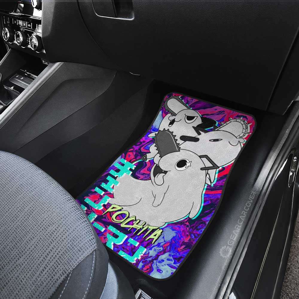 Pochita Car Floor Mats Custom - Gearcarcover - 3