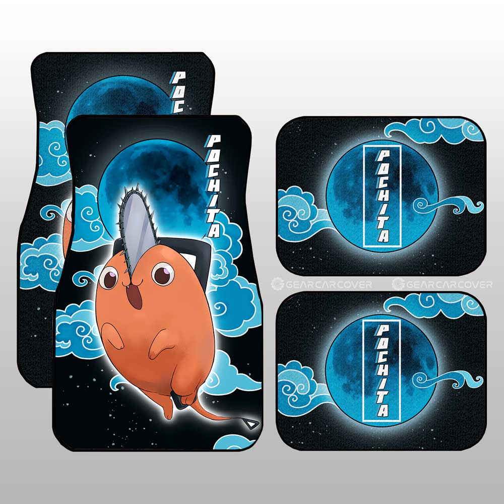 Pochita Car Floor Mats Custom - Gearcarcover - 1