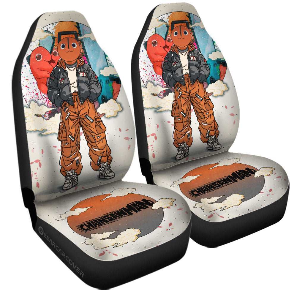 Pochita Car Seat Covers Anime Collection - Gearcarcover - 3
