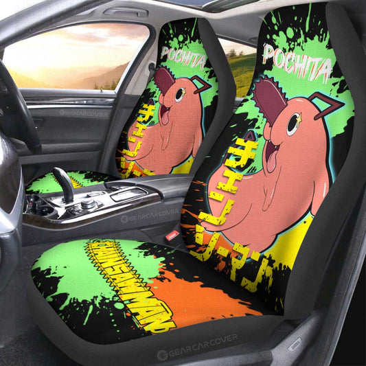 Pochita Car Seat Covers Custom Car Accessories - Gearcarcover - 2