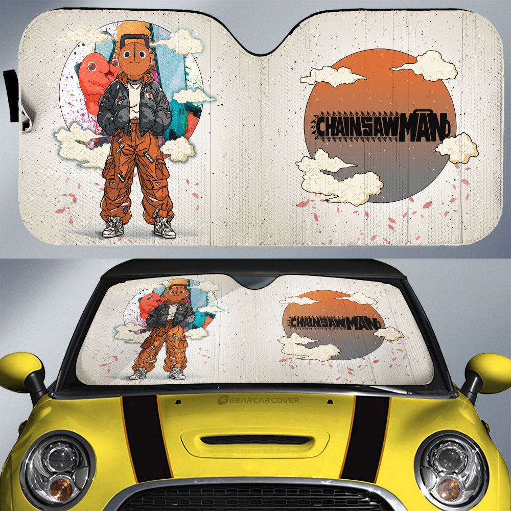 Pochita Car Sunshade Anime Collection - Gearcarcover - 1