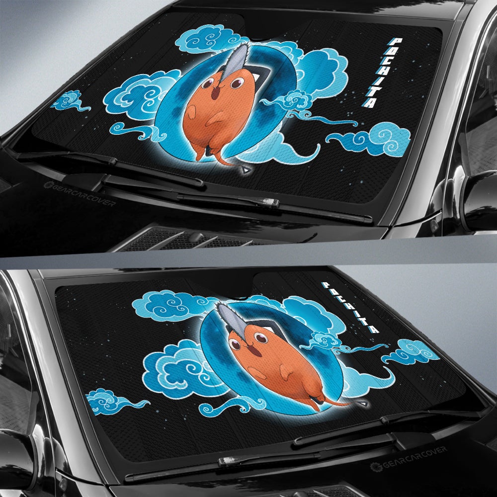 Pochita Car Sunshade Custom - Gearcarcover - 2