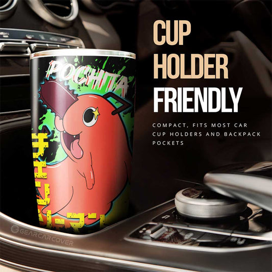 Pochita Tumbler Cup Custom Car Accessories - Gearcarcover - 2