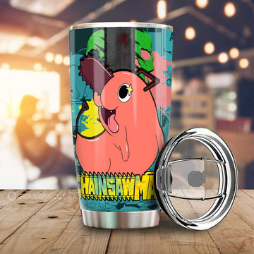 Pochita Tumbler Cup Custom Car Interior Accessories - Gearcarcover - 1