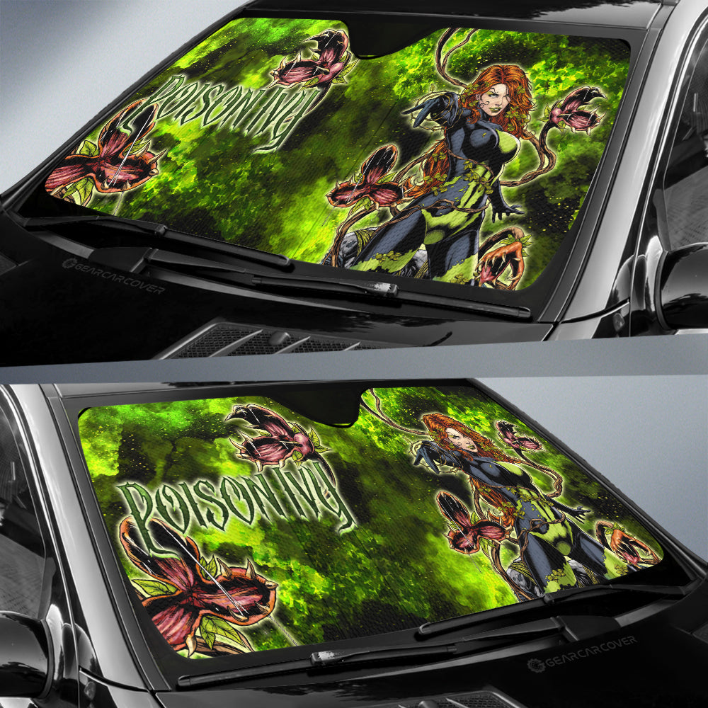 Poison Ivy Car Sunshade Custom Movies Car Accessories - Gearcarcover - 2