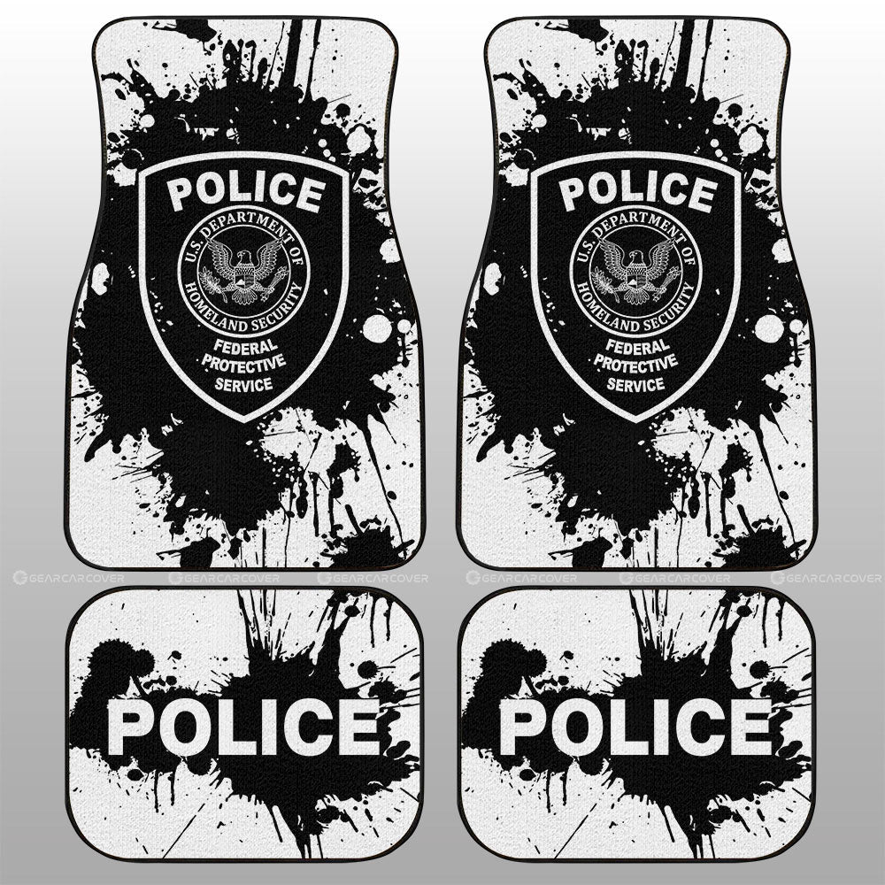 Police Car Floor Mats Custom Car Accessories - Gearcarcover - 1