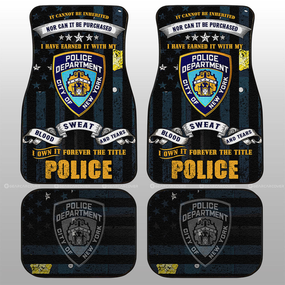 Police Car Floor Mats Custom Car Accessories - Gearcarcover - 1