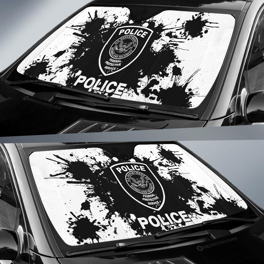 Police Car Sunshade Custom Car Accessories - Gearcarcover - 2