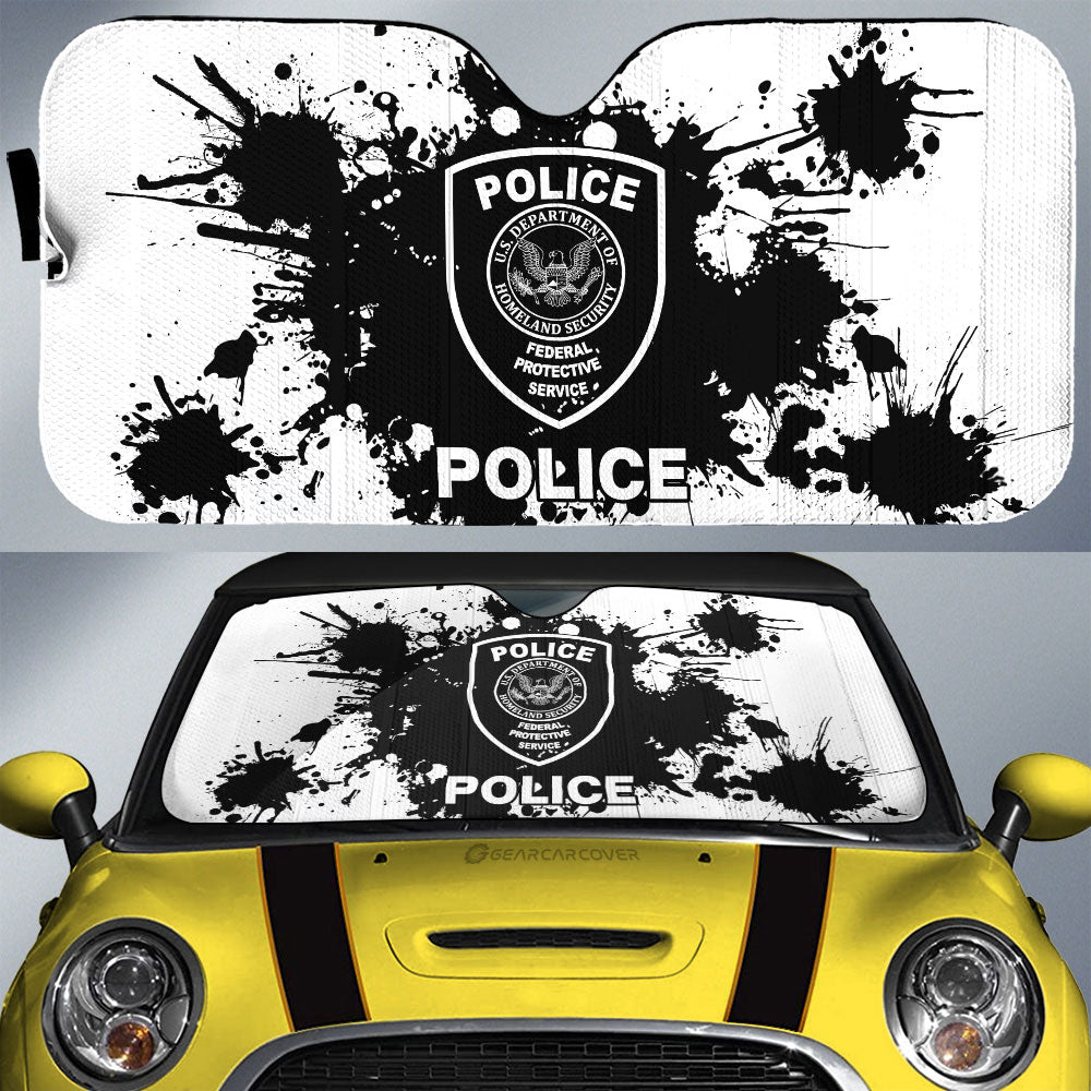 Police Car Sunshade Custom Car Accessories - Gearcarcover - 1