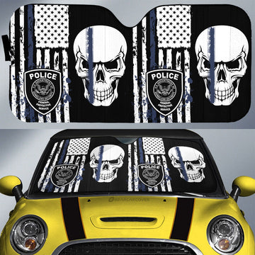 Police Car Sunshade Custom Car Accessories - Gearcarcover - 1