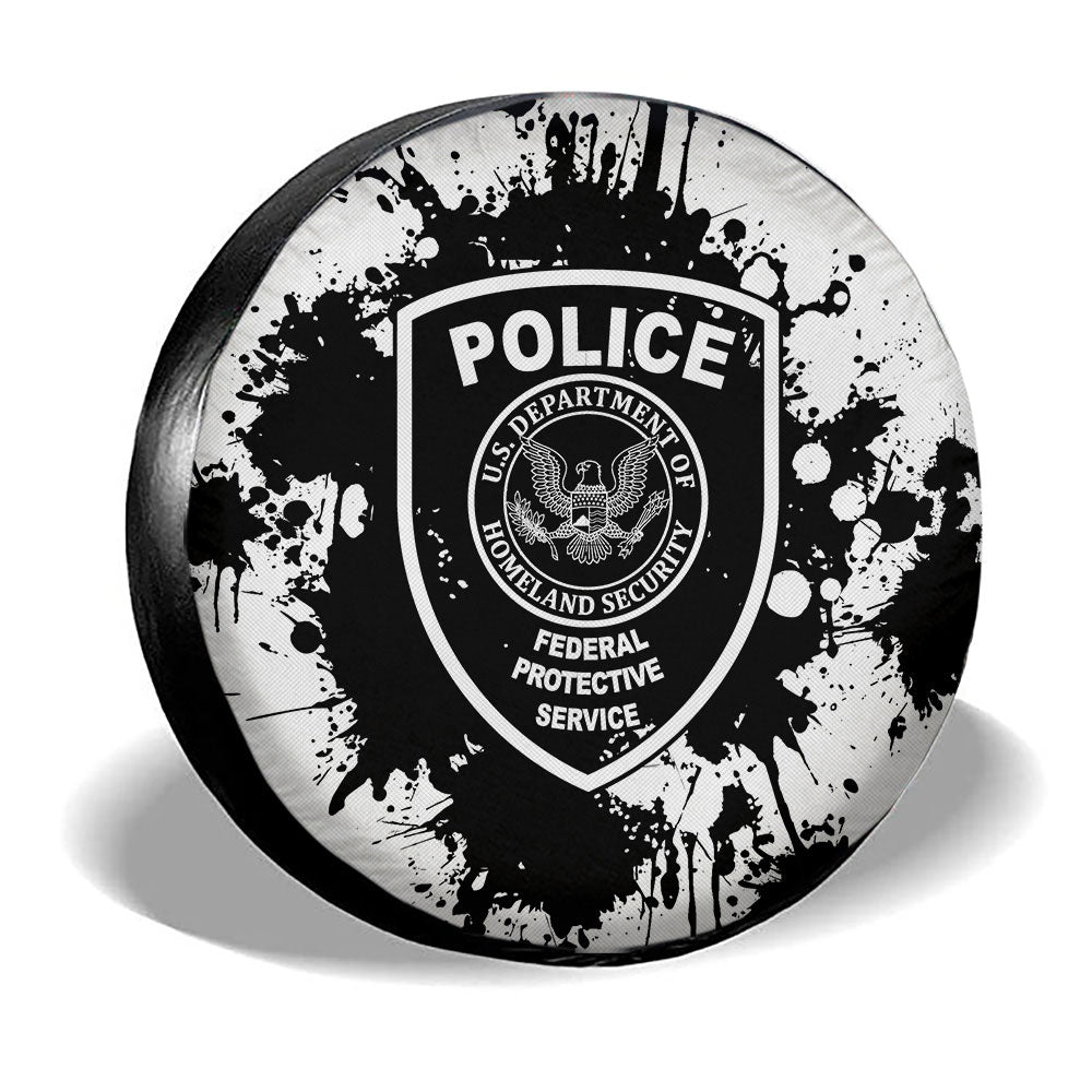 Police Spare Tire Covers Custom Car Accessories - Gearcarcover - 3