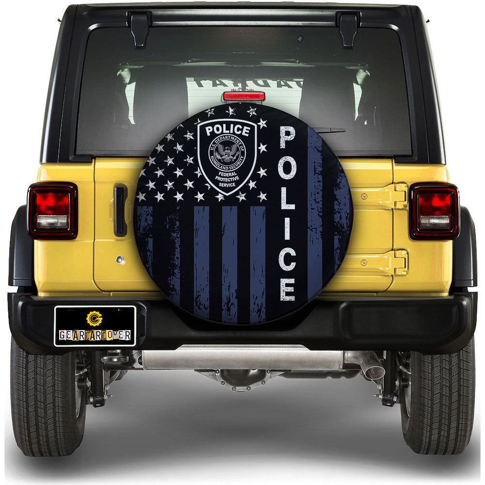 Police Spare Tire Covers Custom Car Accessories - Gearcarcover - 1