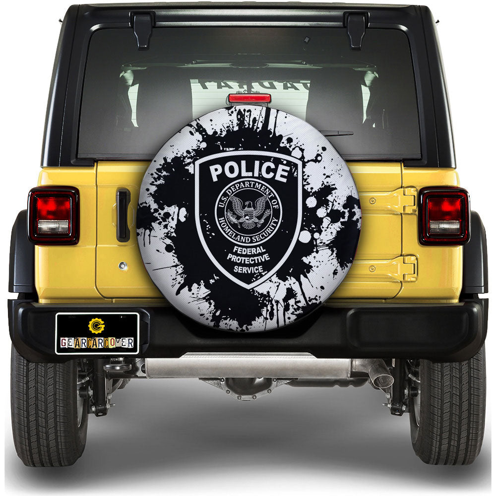 Police Spare Tire Covers Custom Car Accessories - Gearcarcover - 1