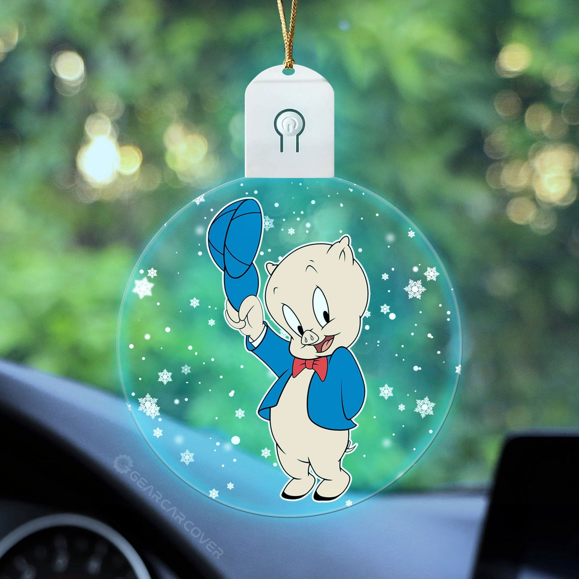 Porky Pig Led Ornament Custom Car Decorations - Gearcarcover - 2