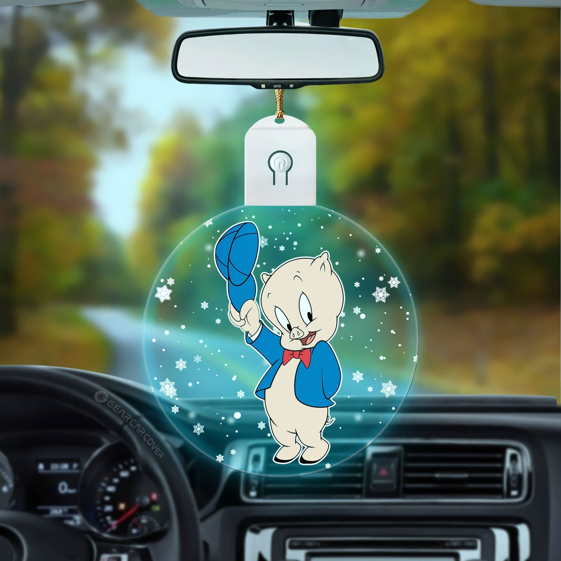 Porky Pig Led Ornament Custom Car Decorations - Gearcarcover - 3