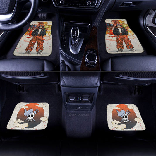 Portgas D Ace Car Floor Mats Anime Collection - Gearcarcover - 2
