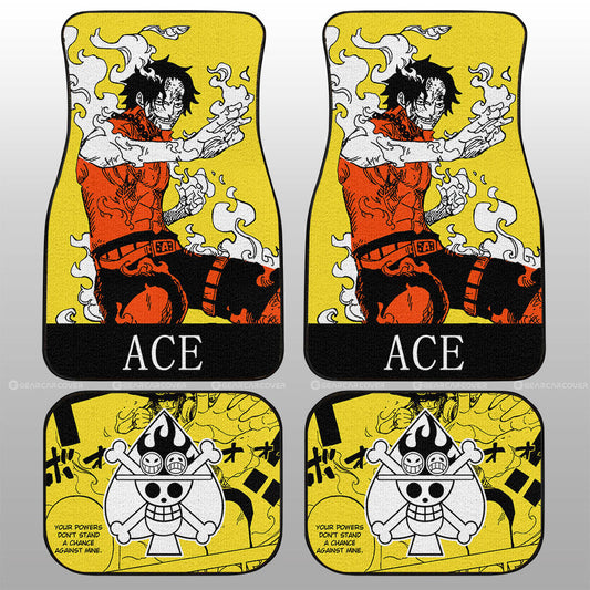 Portgas D Ace Car Floor Mats Custom Car Accessories - Gearcarcover - 2