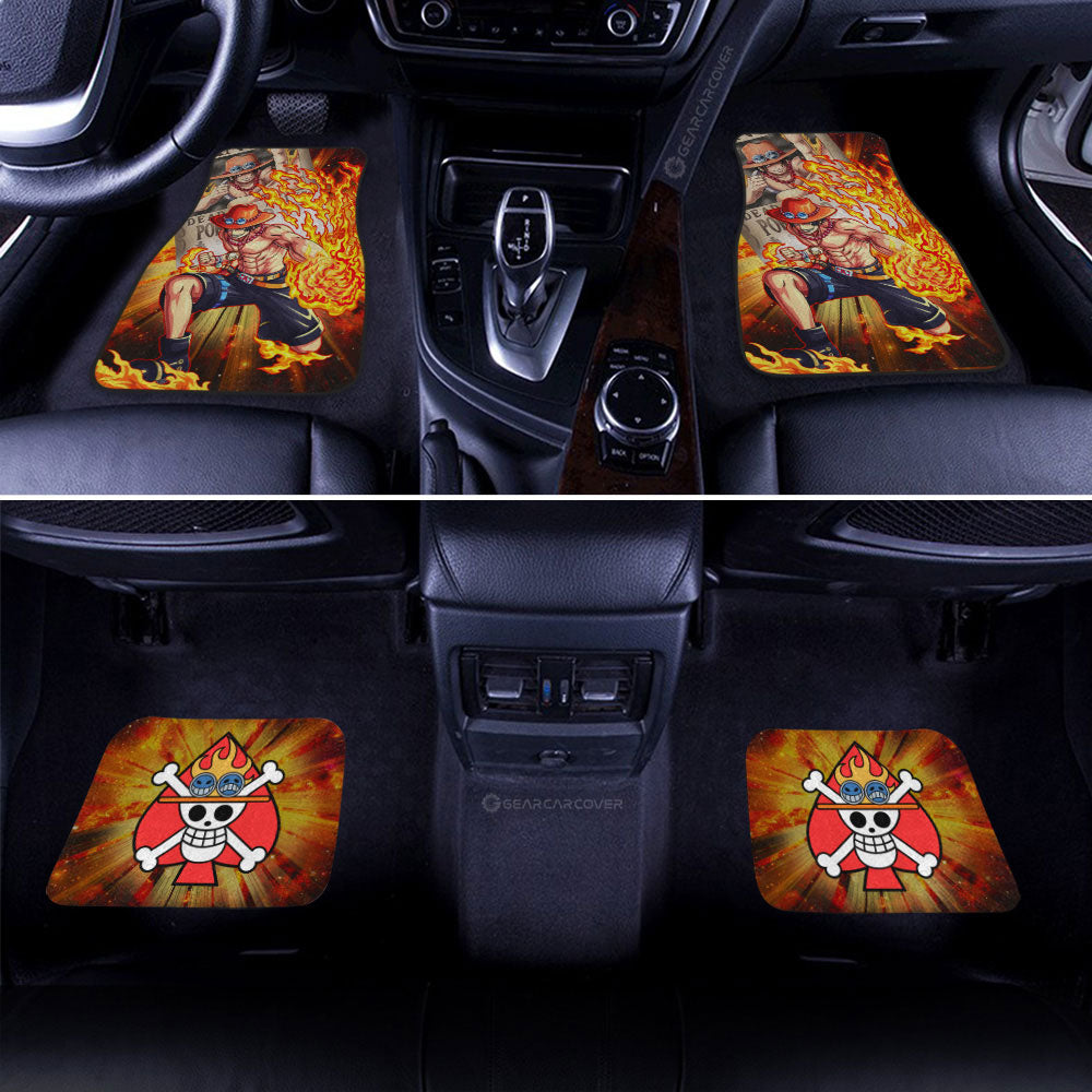 Portgas D Ace Car Floor Mats Custom Car Interior Accessories - Gearcarcover - 2