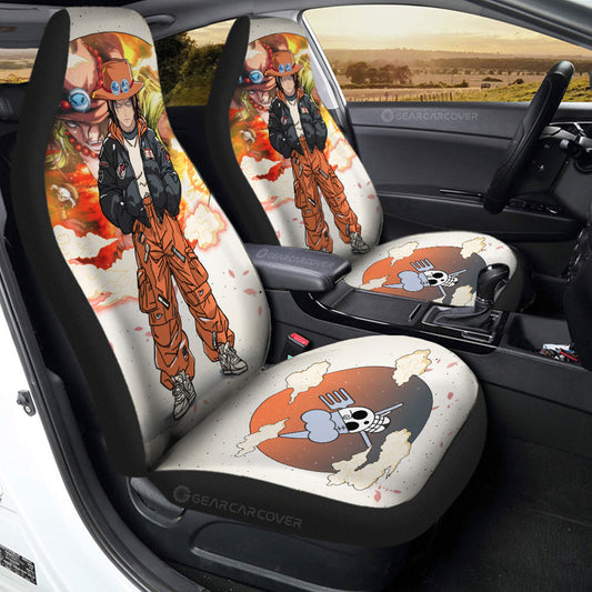 Portgas D Ace Car Seat Covers Anime Collection - Gearcarcover - 2