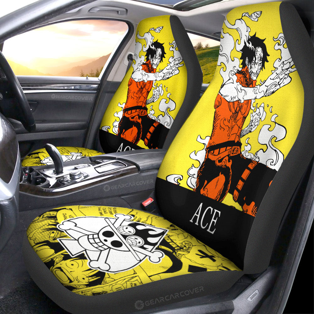 Portgas D Ace Car Seat Covers Custom Car Accessories - Gearcarcover - 3