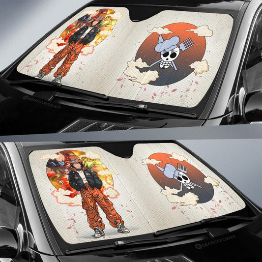 Portgas D Ace Car Sunshade Anime Collection - Gearcarcover - 2