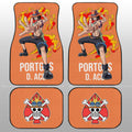 Portgas D. Ace Car Floor Mats Custom Car Accessories For Fans - Gearcarcover - 2