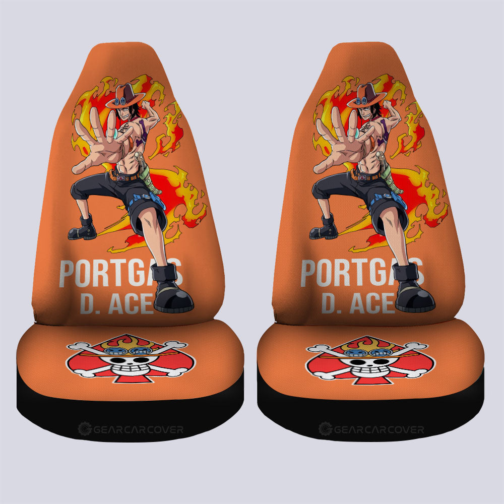 Portgas D. Ace Car Seat Covers Custom Car Accessories For Fans - Gearcarcover - 4